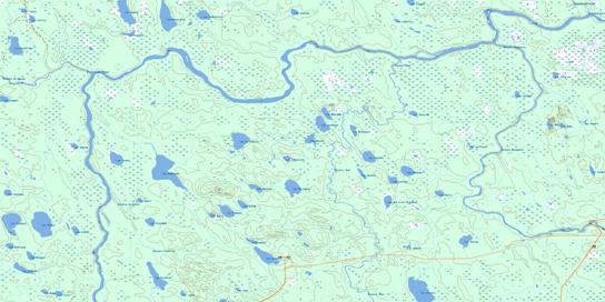Riviere Turgeon Topographic map 032E14 at 1:50,000 Scale