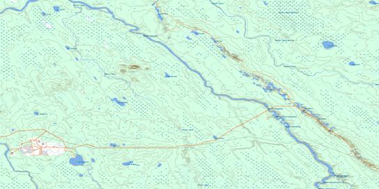 Collines Gaudet Topo Map 032E15 at 1:50,000 scale - National Topographic System of Canada (NTS) - Toporama map