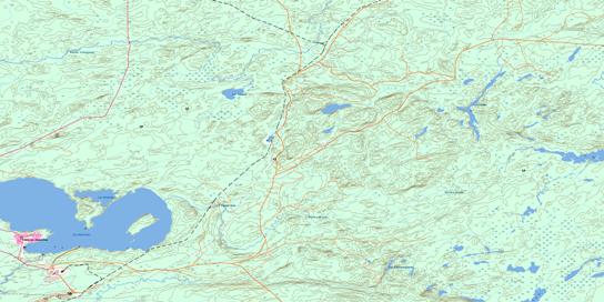 Lac Quevillon Topo Map 032F02 at 1:50,000 scale - National Topographic System of Canada (NTS) - Toporama map
