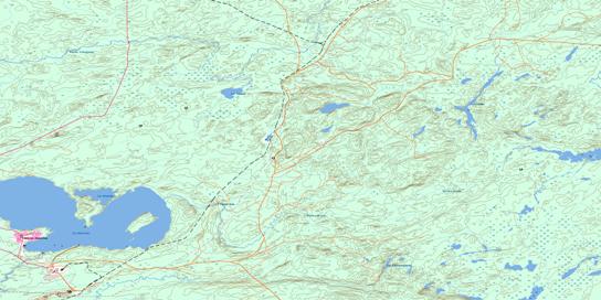 Lac Quevillon Topographic map 032F02 at 1:50,000 Scale