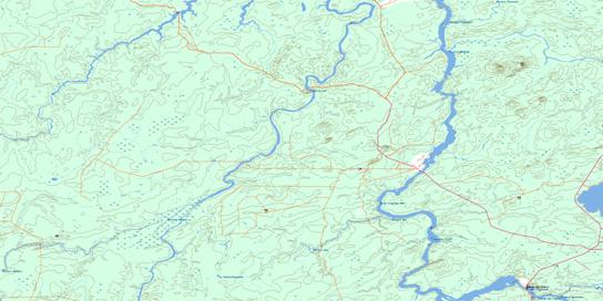 Passage Du Granite Topo Map 032F03 at 1:50,000 scale - National Topographic System of Canada (NTS) - Toporama map