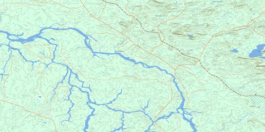 Ile Canica Topo Map 032F06 at 1:50,000 scale - National Topographic System of Canada (NTS) - Toporama map