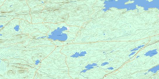 Lac Esther Topographic map 032F07 at 1:50,000 Scale