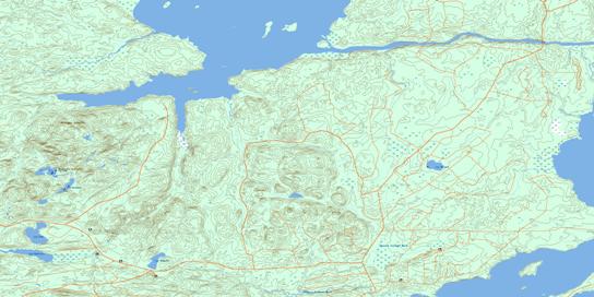 Baie Ramsay Topo Map 032F10 at 1:50,000 scale - National Topographic System of Canada (NTS) - Toporama map