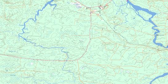 Ile Bancroft Topographic map 032F12 at 1:50,000 Scale