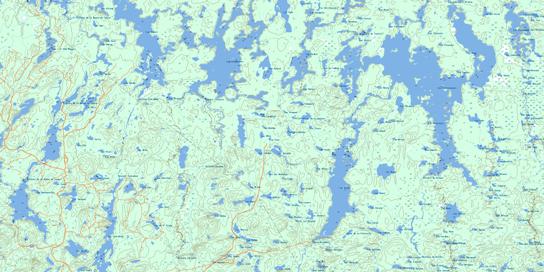 Lac Poutrincourt Topographic map 032G01 at 1:50,000 Scale