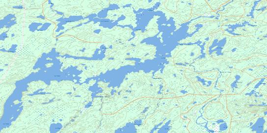 Lac Doda Topographic map 032G06 at 1:50,000 Scale