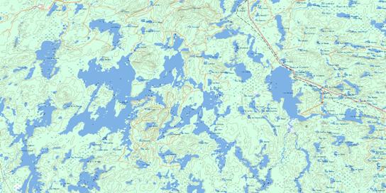 Lac Rohault Topo Map 032G08 at 1:50,000 scale - National Topographic System of Canada (NTS) - Toporama map