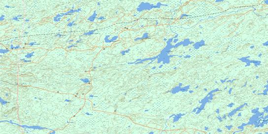 Lac Dickson Topo Map 032G11 at 1:50,000 scale - National Topographic System of Canada (NTS) - Toporama map
