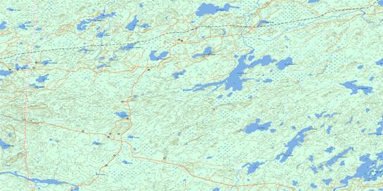 Lac Dickson Topographic map 032G11 at 1:50,000 Scale