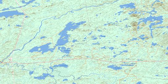 Lac Des Orignaux Topo Map 032G14 at 1:50,000 scale - National Topographic System of Canada (NTS) - Toporama map