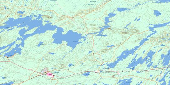 Chapais Topographic map 032G15 at 1:50,000 Scale