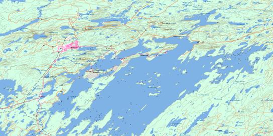 Chibougamau Topo Map 032G16 at 1:50,000 scale - National Topographic System of Canada (NTS) - Toporama map