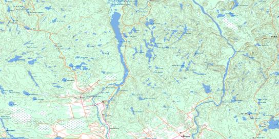 Melancon Topographic map 032H01 at 1:50,000 Scale
