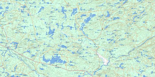 Lac Aigremont Topo Map 032H05 at 1:50,000 scale - National Topographic System of Canada (NTS) - Toporama map