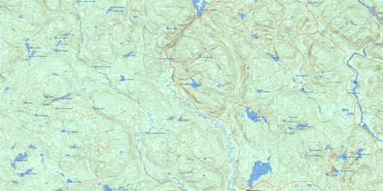 Lac Clair Topo Map 032H09 at 1:50,000 scale - National Topographic System of Canada (NTS) - Toporama map