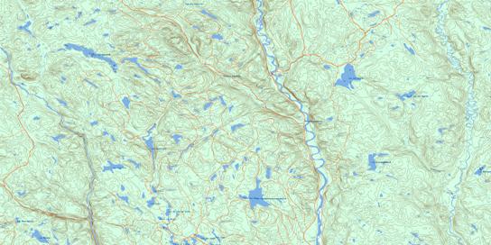 Lac Aux Huards Topo Map 032H10 at 1:50,000 scale - National Topographic System of Canada (NTS) - Toporama map