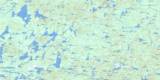Lac Dobleau Topographic map 032H12 at 1:50,000 Scale