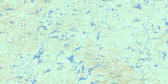 Lac Mitshisso Topographic map 032H13 at 1:50,000 Scale