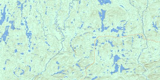Lac Rivard Topo Map 032H14 at 1:50,000 scale - National Topographic System of Canada (NTS) - Toporama map