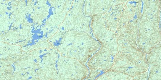 Lac Des Cygnes Topographic map 032H15 at 1:50,000 Scale