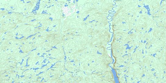 Lac Morampont Topo Map 032I01 at 1:50,000 scale - National Topographic System of Canada (NTS) - Toporama map