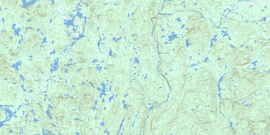 Lac Verreault Topo Map 032I02 at 1:50,000 scale - National Topographic System of Canada (NTS) - Toporama map