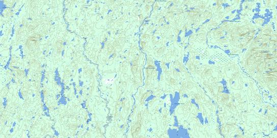 Lac Dutilly Topo Map 032I03 at 1:50,000 scale - National Topographic System of Canada (NTS) - Toporama map