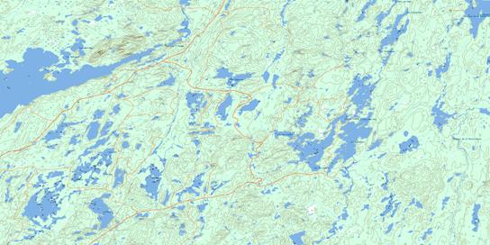 Lac Des Canots Topo Map 032I04 at 1:50,000 scale - National Topographic System of Canada (NTS) - Toporama map