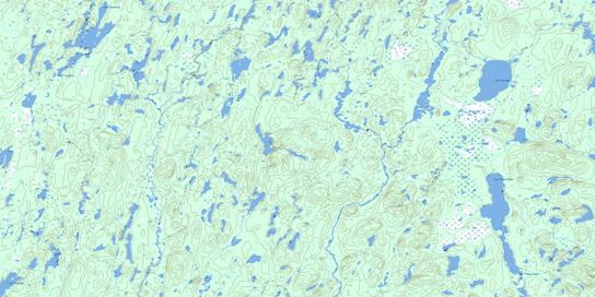 Lac Claverie Topo Map 032I06 at 1:50,000 scale - National Topographic System of Canada (NTS) - Toporama map