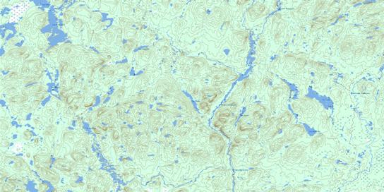 Lac Pauli Topo Map 032I07 at 1:50,000 scale - National Topographic System of Canada (NTS) - Toporama map
