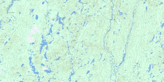 Lac Primont Topographic map 032I08 at 1:50,000 Scale