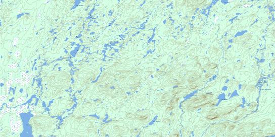Lac Des Passes Topographic map 032I10 at 1:50,000 Scale