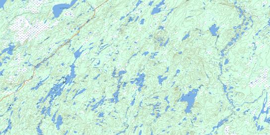Lac Linne Topographic map 032I11 at 1:50,000 Scale