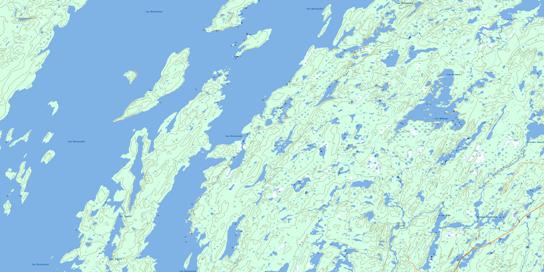 Lac Deleuze Topographic map 032I12 at 1:50,000 Scale