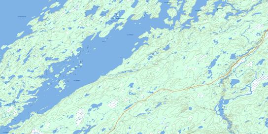 Lac Bonneville Topo Map 032I14 at 1:50,000 scale - National Topographic System of Canada (NTS) - Toporama map