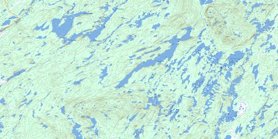Lac Cosnier Topographic map 032I15 at 1:50,000 Scale
