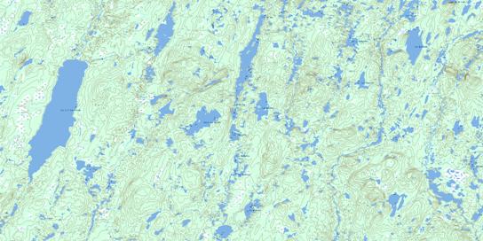 Lac De Vau Topographic map 032I16 at 1:50,000 Scale