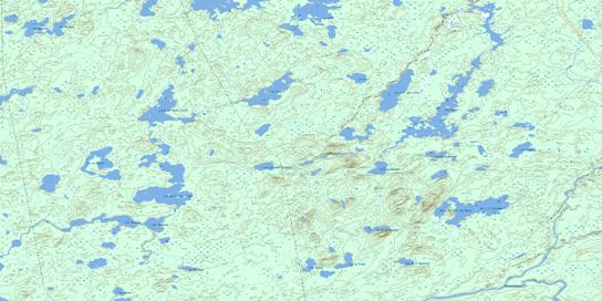 Lac A L'Eau Noire Topo Map 032J03 at 1:50,000 scale - National Topographic System of Canada (NTS) - Toporama map