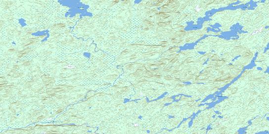 Lac Omo Topo Map 032J04 at 1:50,000 scale - National Topographic System of Canada (NTS) - Toporama map