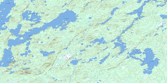 Lac Opataca Topographic map 032J07 at 1:50,000 Scale