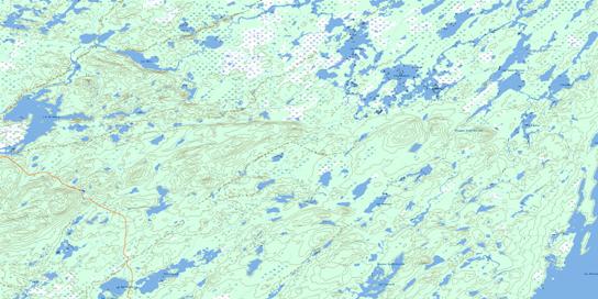 Lac Armagnac Topo Map 032J09 at 1:50,000 scale - National Topographic System of Canada (NTS) - Toporama map