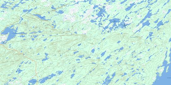 Lac Armagnac Topographic map 032J09 at 1:50,000 Scale