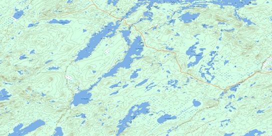 Lac Regnault Topo Map 032J10 at 1:50,000 scale - National Topographic System of Canada (NTS) - Toporama map