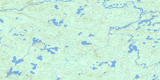Ruisseau Lucky Strike Topographic map 032J12 at 1:50,000 Scale