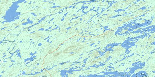 Lac Troilus Topo Map 032J15 at 1:50,000 scale - National Topographic System of Canada (NTS) - Toporama map