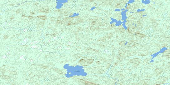 Lac Yapuouichi Topo Map 032K01 at 1:50,000 scale - National Topographic System of Canada (NTS) - Toporama map