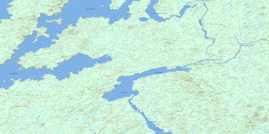 Lac Poncheville Topographic map 032K02 at 1:50,000 Scale