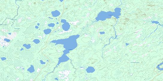 Lac Bouchier Topo Map 032K04 at 1:50,000 scale - National Topographic System of Canada (NTS) - Toporama map