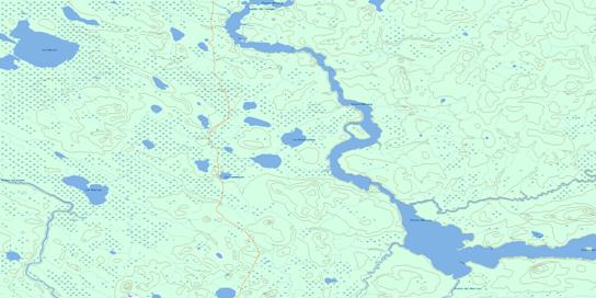 Lac Maurice Topographic map 032K05 at 1:50,000 Scale